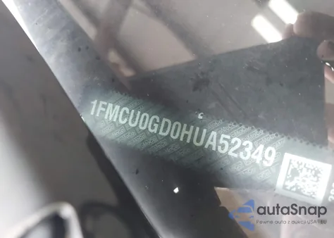 2017 Ford Escape Se z USA, uszkodzony, nr VIN 1FMCU0GD0HUA52349